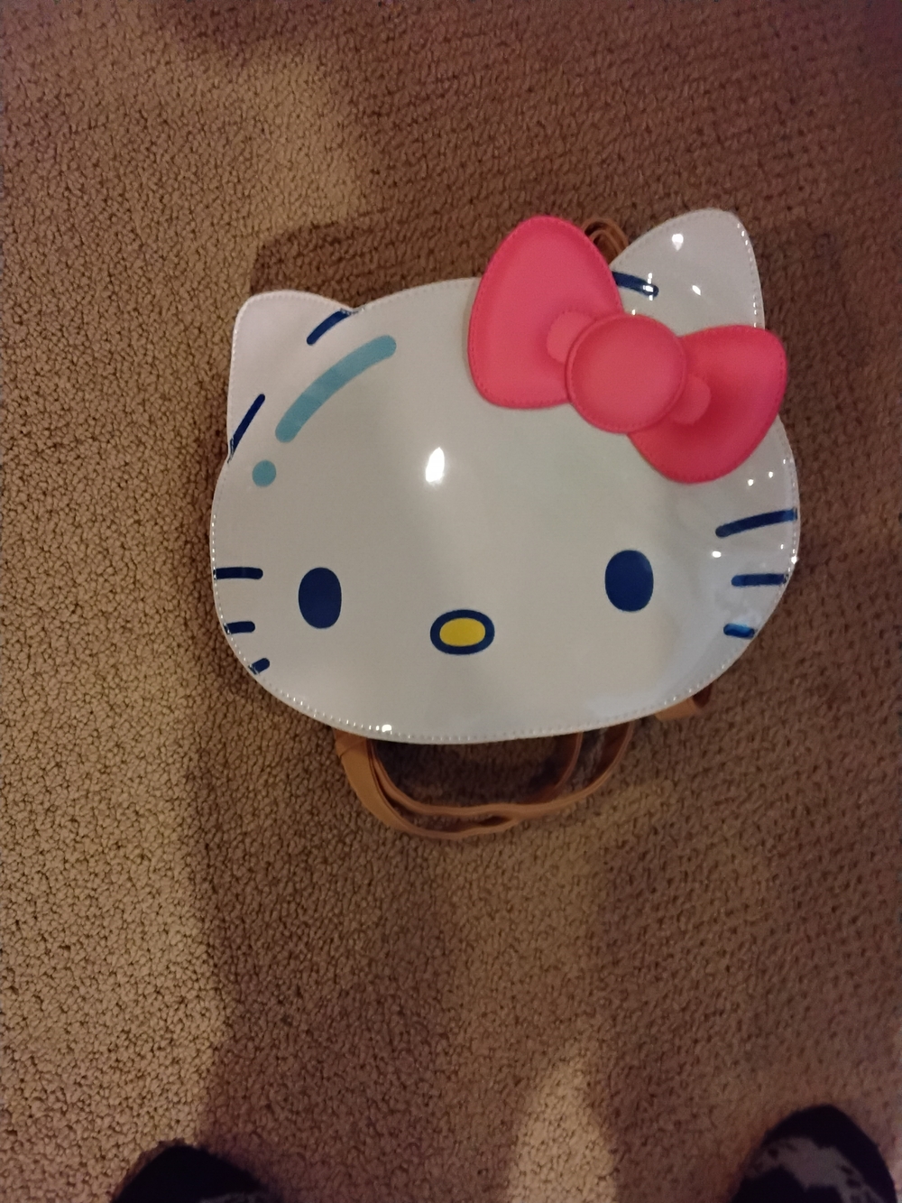 Hello Kitty Shaped Backpack Bag with Pink Bow